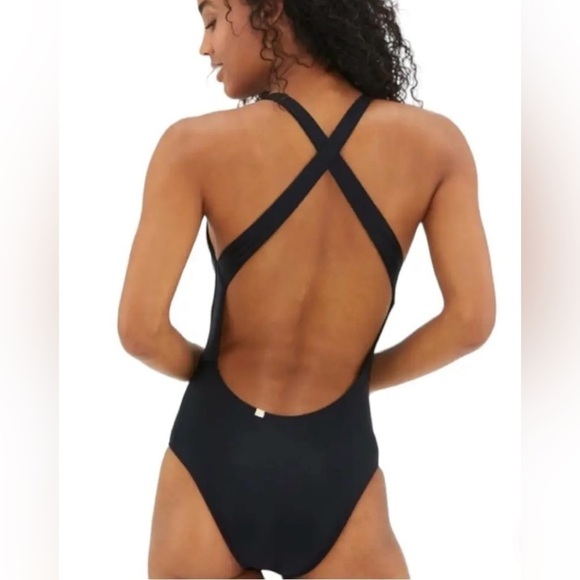 Summersalt sz 12 deep dive plunge one pieces black bathing suit great condition - Picture 8 of 8